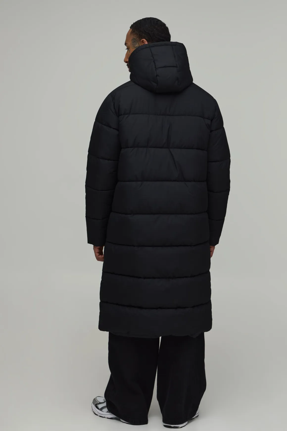 Veste Matelassée Longue À Casynthétiqueche Coupe Regular Finition Mate