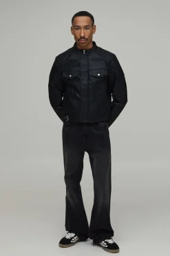 Veste Matelassée Moto En Synthétiquecuir