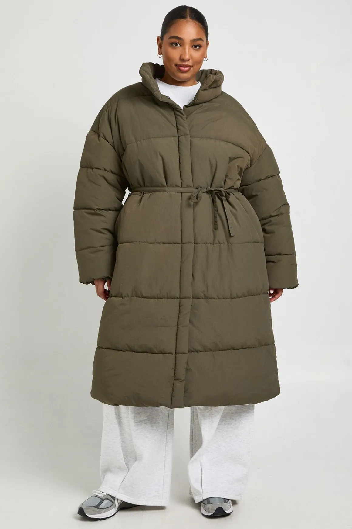 Veste matelassée à nouer à la taille Plus