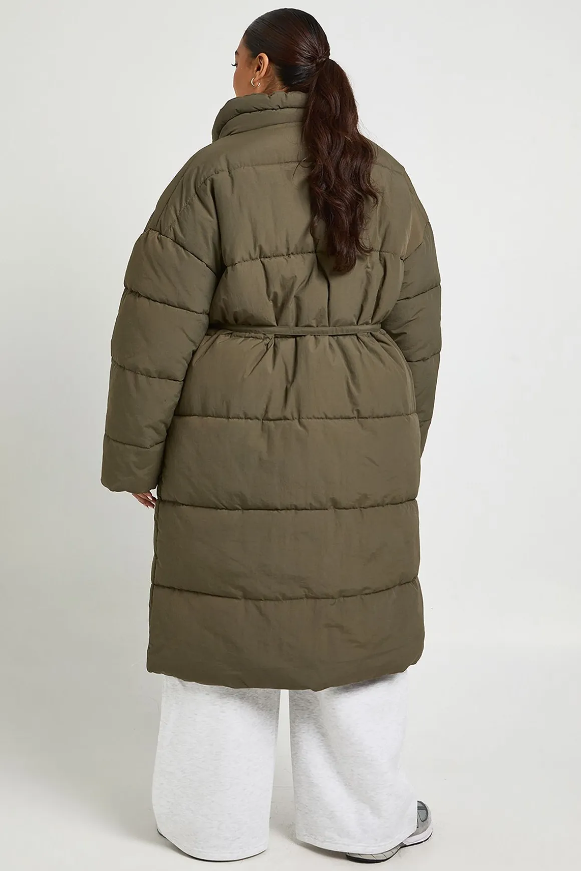 Veste matelassée à nouer à la taille Plus