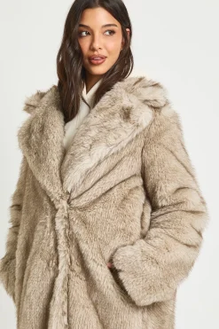 boohoo Veste Maxi en synthétique Style Vintage<Femme Vestes & Manteaux