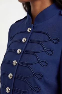 Veste Militaire Compacte Stretch Avec Détails De Bandes
