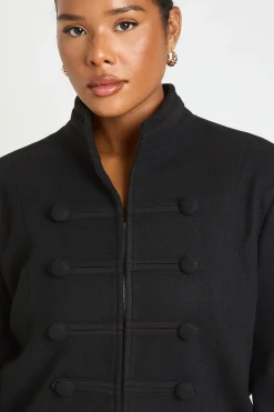 boohoo Veste Militaire Courte Grande Taille<Femme Vestes & Manteaux