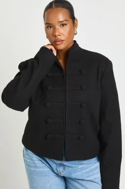 boohoo Veste Militaire Courte Grande Taille<Femme Vestes & Manteaux