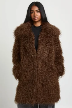 Veste Mi-longue En Synthétique Mongole