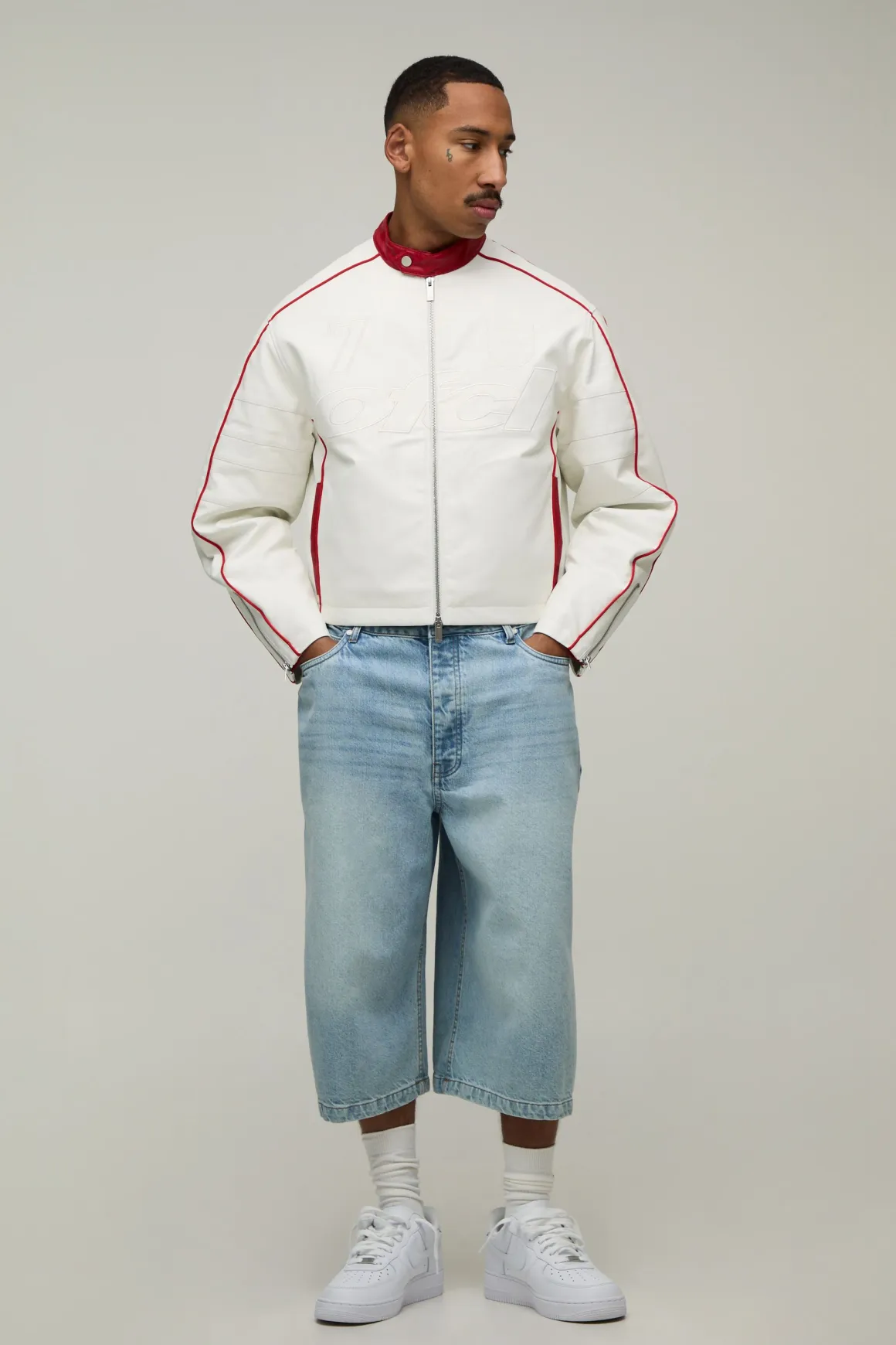 Veste Moto Ofcl En Relief Coupe Boxy