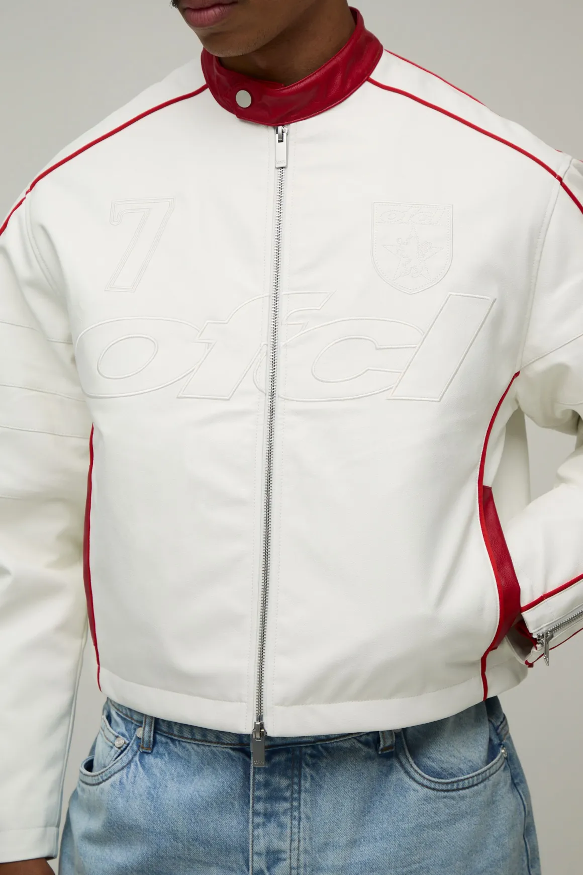 Veste Moto Ofcl En Relief Coupe Boxy