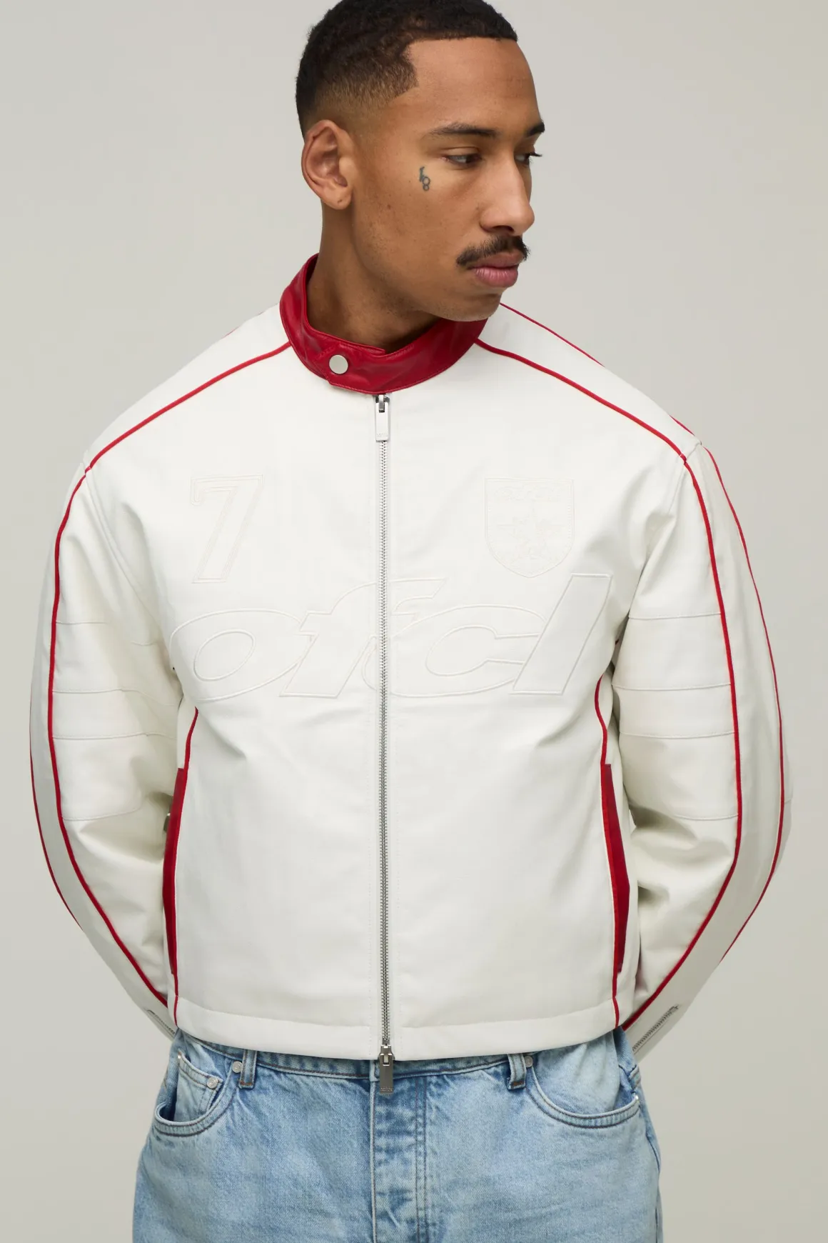 Veste Moto Ofcl En Relief Coupe Boxy