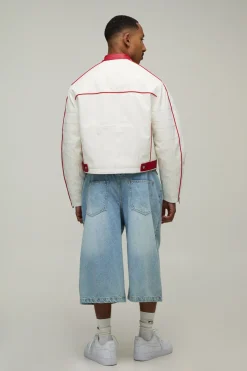 Veste Moto Ofcl En Relief Coupe Boxy