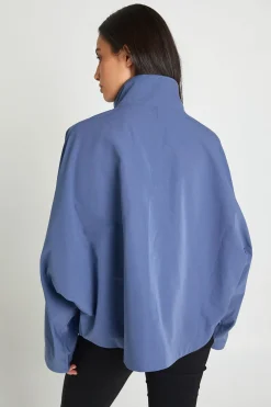 Veste Oversize À Col Montant