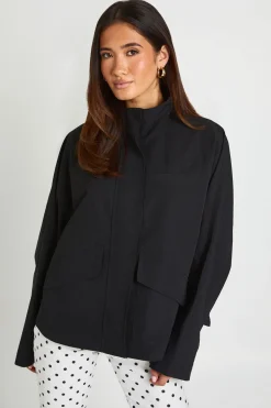 boohoo Veste Oversize À Col Montant<Femme Vestes & Manteaux