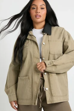boohoo Veste oversize à col Plus<Femme Vestes & Manteaux
