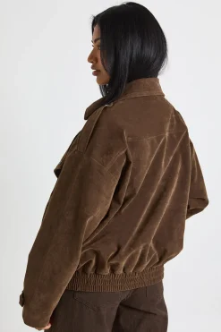 boohoo Veste oversize en daim synthétique<Femme Looks Chocolat|Manteaux Et Vestes D’Automne