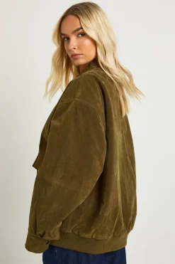 boohoo Veste oversize en suède synthétique<Femme Manteaux Et Vestes D’Automne|Vestes & Manteaux