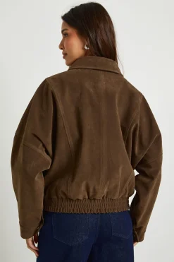 Veste oversize en suédé synthétique