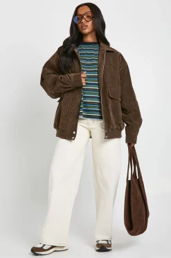 Veste oversize en suédé synthétique