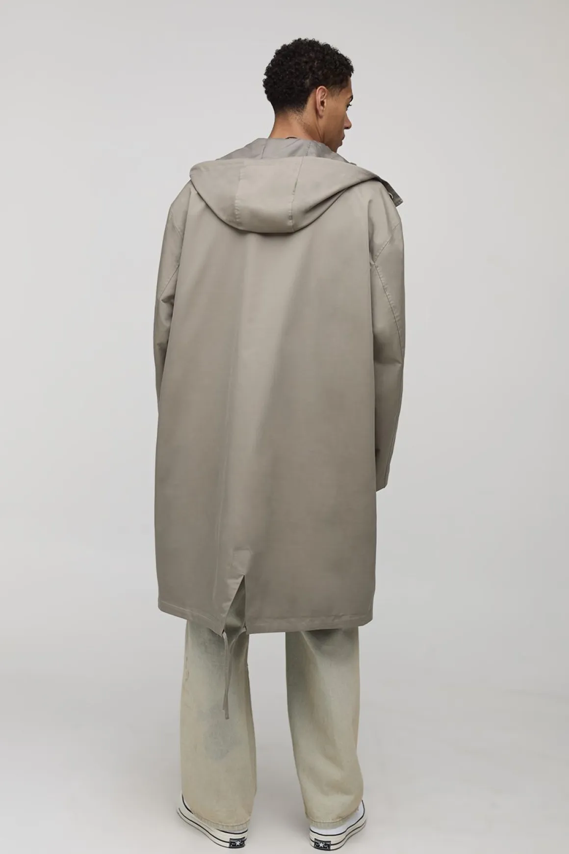 Veste parka à capuche, coupe régulière et coupe longue