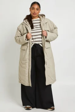 Veste parka à ligne longue Plus