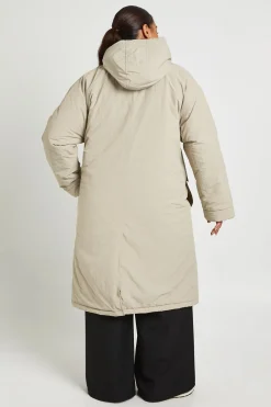 Veste parka à ligne longue Plus