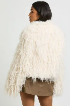 boohoo Veste Petite En Synthétique Shaggy<Femme Vestes & Manteaux