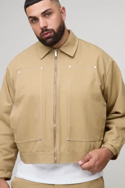 Veste Plus Canvas pour charpentier et ouvrier de panneaux