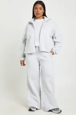 Veste Plus à col entonnoir et ourlet à attaches