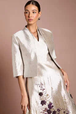 Veste Péplum En Jacquard