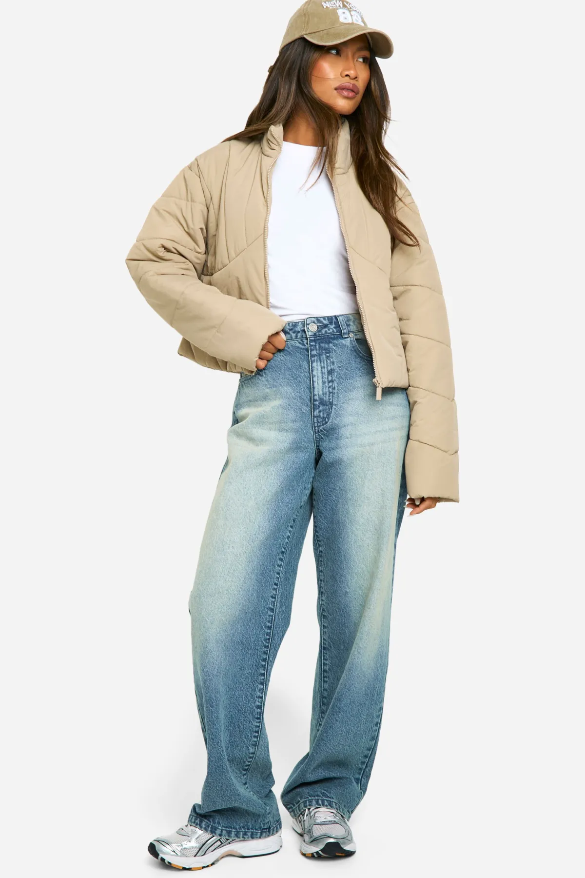 boohoo Veste Puffer Détail de Couture<Femme Manteaux Et Vestes D’Automne|Doudounes