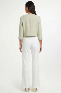 Veste Sans Col Tissée Petite