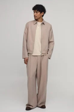 boohooMAN Veste Tailleur Coordonnée Coupe Décontractée À Chevrons<Homme Ensembles