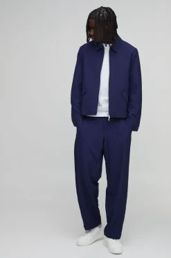 Veste Tailleur Coordonnée Coupe Boxy À Fines Rayures