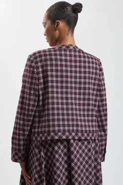 KarenMillen Veste Tailleur Grande Taille À Finitions Contrastées À Carreaux<Femme Tailleurs|Manteaux Et Vestes D’Automne