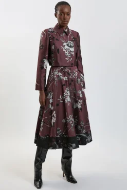 Veste Tailleur Jacquard Floral