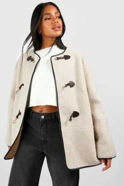 Veste Teddy à boutons à pression