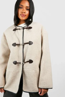 Veste Teddy à boutons à pression