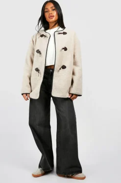 Veste Teddy à boutons à pression