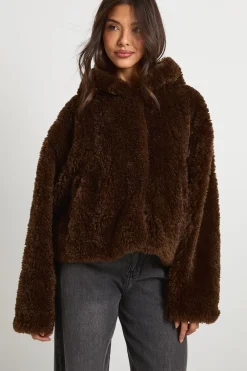 Veste Teddy à capuche
