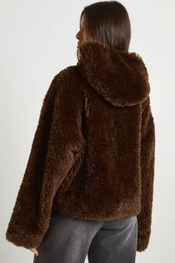 Veste Teddy à capuche