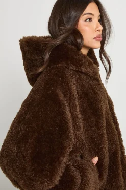 Veste Teddy à capuche
