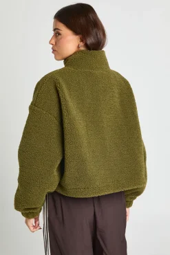Veste Teddy À Col Montant