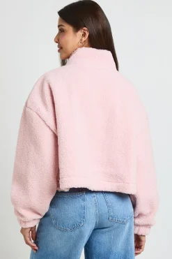 Veste Teddy À Col Montant