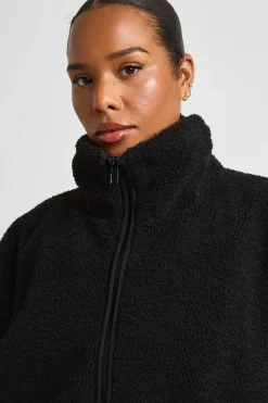 boohoo Veste Teddy Grande Taille Col Montant<Femme Vestes & Manteaux|Manteaux Et Vestes D’Automne