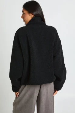 Veste Teddy Haute Col Cheminée