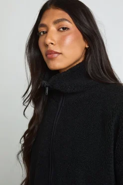 Veste Teddy Haute Col Cheminée