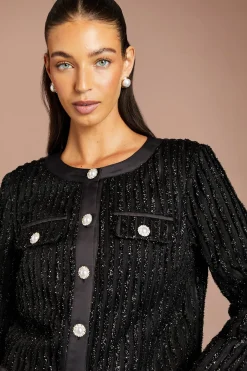 Veste Texturée Avec Détails De Boutons