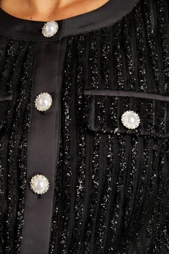 Veste Texturée Avec Détails De Boutons