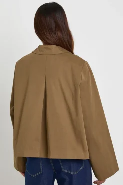 Veste Trench Avec Détail Nœud Papillon