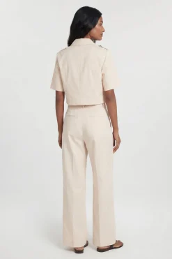 Veste Trench Cintrée En Coton