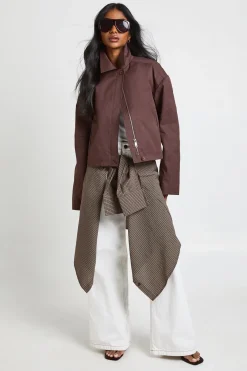 boohoo Veste Trench Courte Ample<Femme Vestes & Manteaux|Trenchs