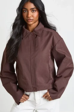 boohoo Veste Trench Courte Ample<Femme Vestes & Manteaux|Trenchs